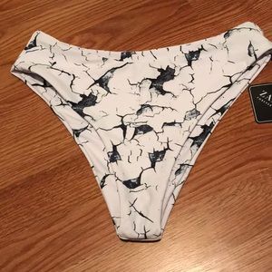 High wasted bikini bottoms.